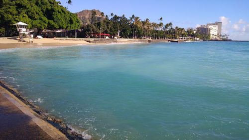Scenic view of sea against sky