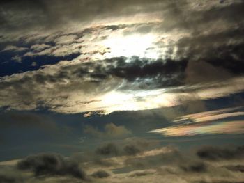 Scenic view of cloudscape against sky during sunset