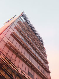 Low angle view of modern building against sky