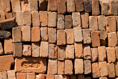 Full frame shot of bricks