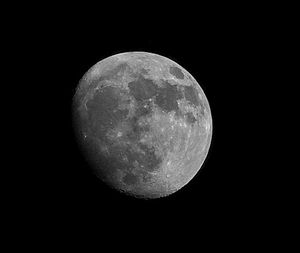 Scenic view of moon against sky at night