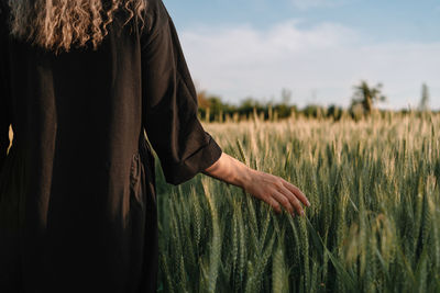 Man standing in field