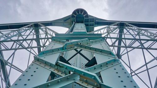 Low angle view of built structure against sky