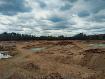 Panoramic view of landscape against sky