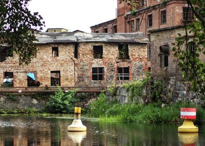 Buildings in canal