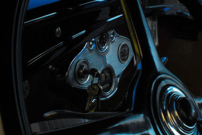 Close-up of vintage car