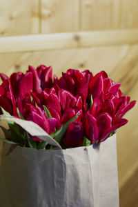 Close-up of rose bouquet