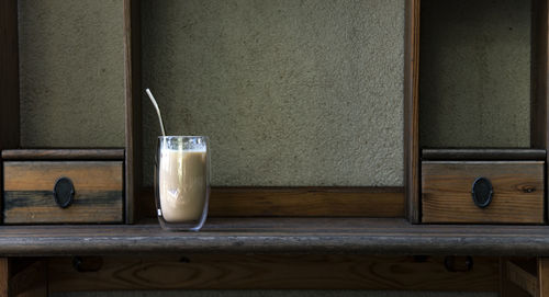 Close-up of drink on table