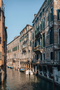 Canal amidst buildings in city