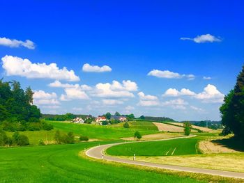 Scenic view of landscape against sky