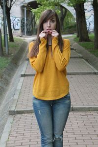 Portrait of a smiling young woman