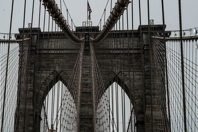 Low angle view of bridge against sky