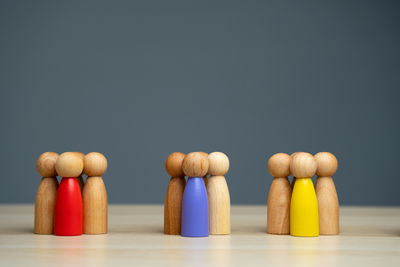 Close-up of toy blocks on table