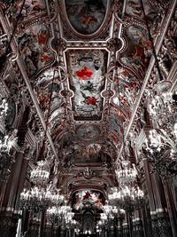 Low angle view of ceiling