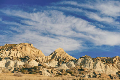 Las bardenas, desert landscape, europe