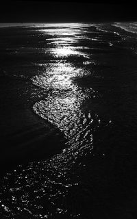 High angle view of sea against sky