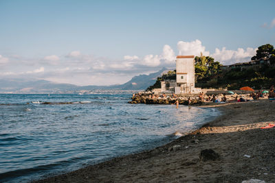 Scenic view of sea against sky