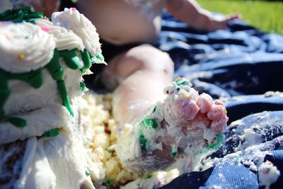 Close-up of ice cream