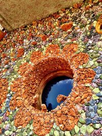Close-up of hole in tunnel