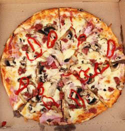 Close-up of pizza