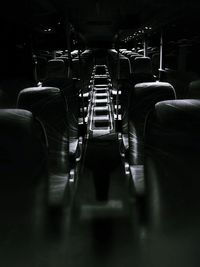 Empty seats in bus