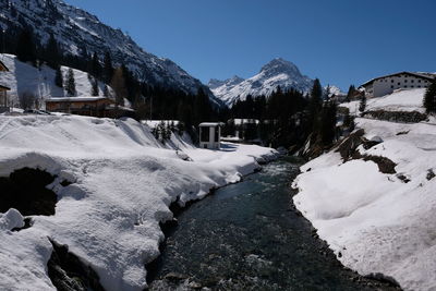 Winter in lech, austria