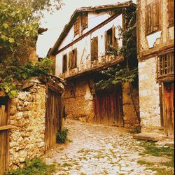 Narrow alley in old town