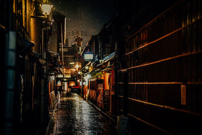 Illuminated city at night