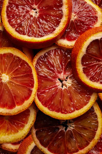 Full frame shot of orange slices