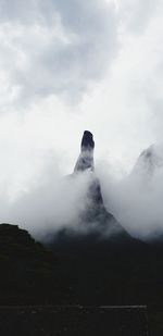 Scenic view of mountain against sky