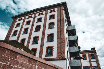 Low angle view of building against sky