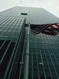 Low angle view of modern building against sky