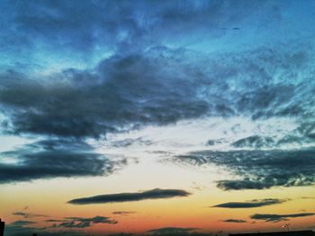 Clouds over landscape