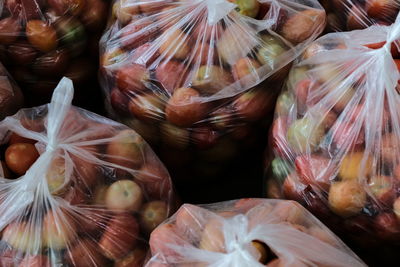 Close-up of food for sale at market stall