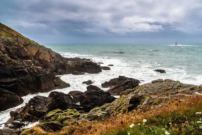 Scenic view of sea against sky