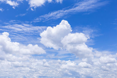 Low angle view of clouds in sky