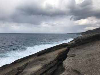 Scenic view of sea against sky