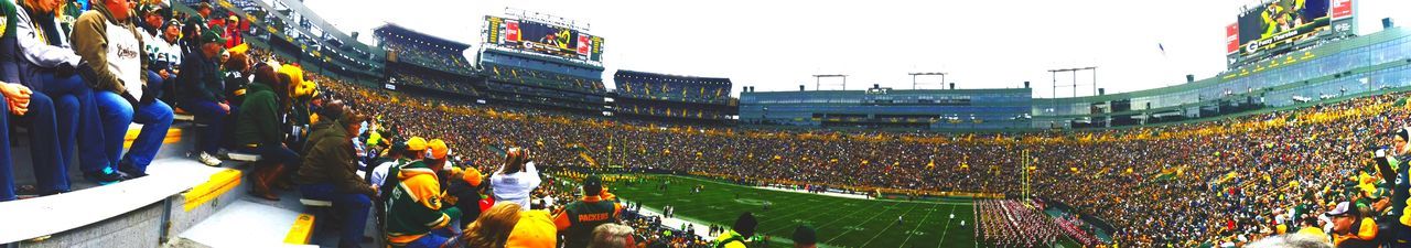 Panoramic view of crowd