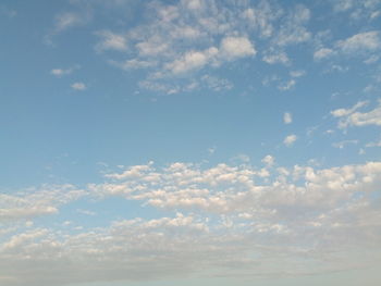 Low angle view of clouds in sky