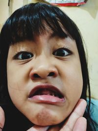 Close-up portrait of cute boy