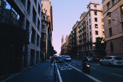 View of city street