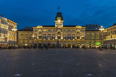 Group of people in front of building