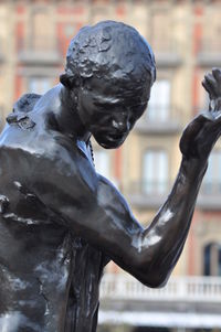 Close-up of statue against blurred background