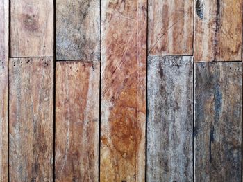 Full frame shot of weathered wooden wall