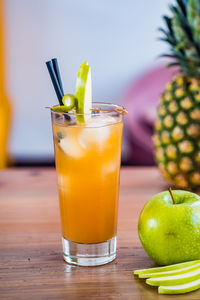 Close-up of drink on table