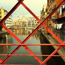 View of river in city