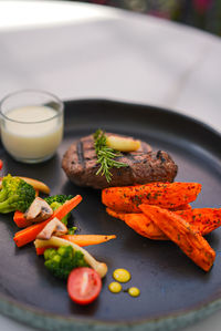 Close-up of food in plate