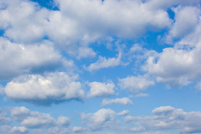 Low angle view of clouds in sky