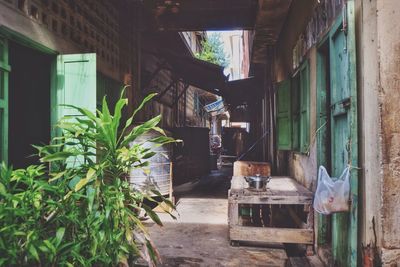 Interior of abandoned building