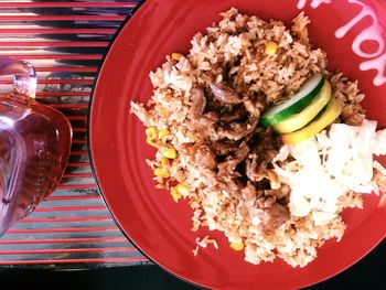 Close-up of food in plate